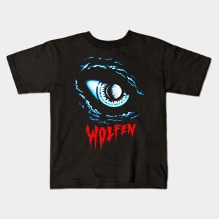 80s Wolfen Horror Movie Kids T-Shirt